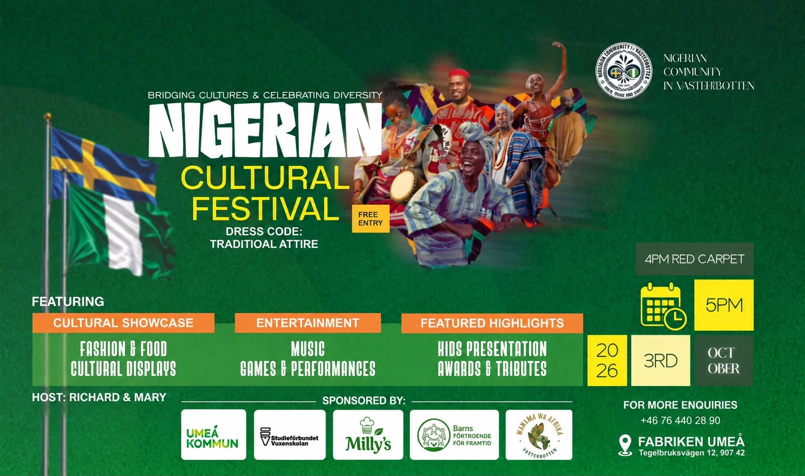 Nigerian Cultural Festival poster